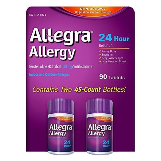 Allegra 24 Hour Allergy Relief 180 mg - 90 ct