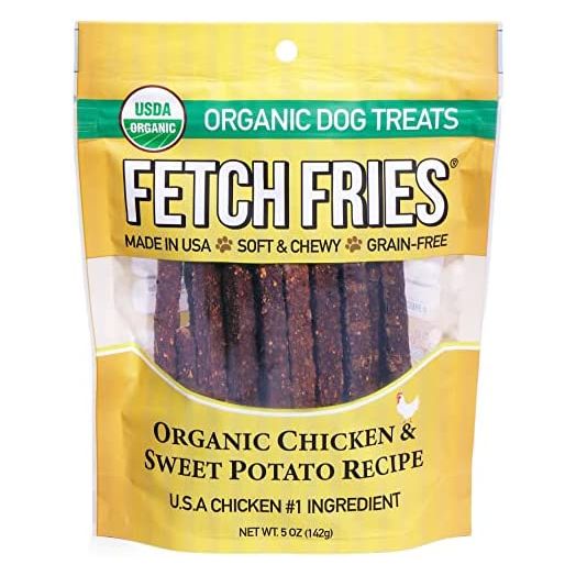 Fetch Fries Organic Chicken & Sweet Potato Jerky Fries for Dogs