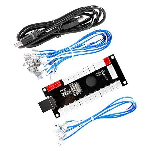 Zero Delay Arcade USB Encoder Pc to Joystick for Mame Jamma & Other Pc Fighting Games for American Style Arcade Joystick & HAPP Style Arcade Buttons
