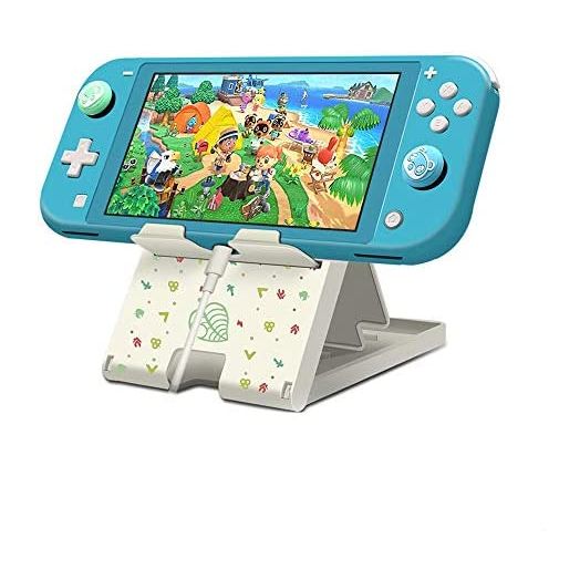 FXICAI Stand for Nintendo Switch, Switch Lite, Switch OLED, Steam Deck, Animal Crossing Angle Adjustable Holder, Portable Foldable Non-Slip Bracket
