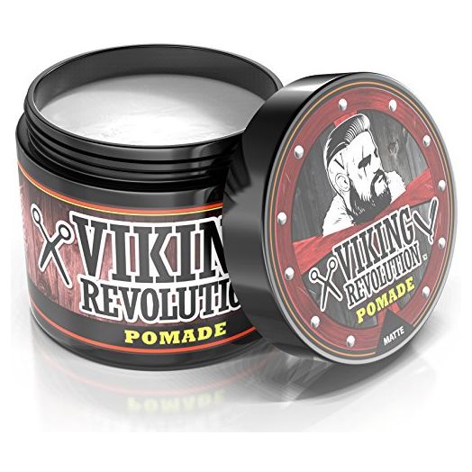 Viking Revolution Hair Pomade for Men, Medium Hold Matte, 4oz