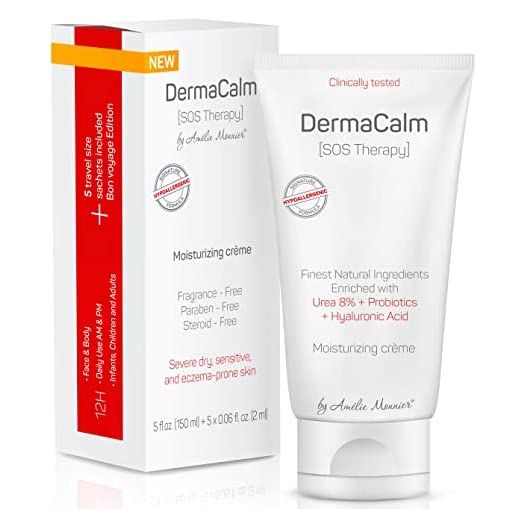 Clinically Tested Cream for Eczema, Dermatitis and Psoriasis Treatment - Urea 8%, Probiotics w/Best Natural Ingredients - Face & Body Lotion - Itchy, Severely Dry, Scaly Skin. Moisturizer