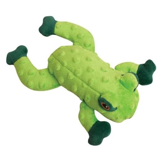 Health Extension SNUG AROOZ Cute Lilly The Frog Stuffed Animals for Dogs, Cool Puppy Toys, Tough & Durable Soft Squeaky for Chewers, for Pet - (10 inches, Green)