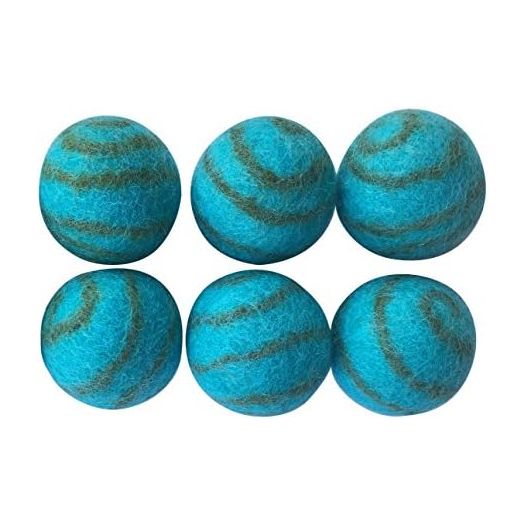 Wool Ball Cat Toy - 6PC - 100% Wool Cat Toys for Indoor Cats Interactive