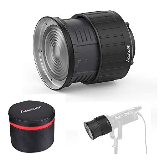 Aputure Fresnel 2X, Bowen-S Mount Light A Multi-Functional Light Shaping Tool Shape Your Light Use for C300d ii LS C120d LS C120d  LS C300d Spot Lens
