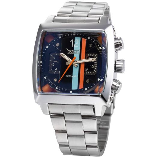 MASTOP Men Fashion Mechanical Wrist Watch Stainless-Steel Strap Strap Unique Design Automatic-self-Wind