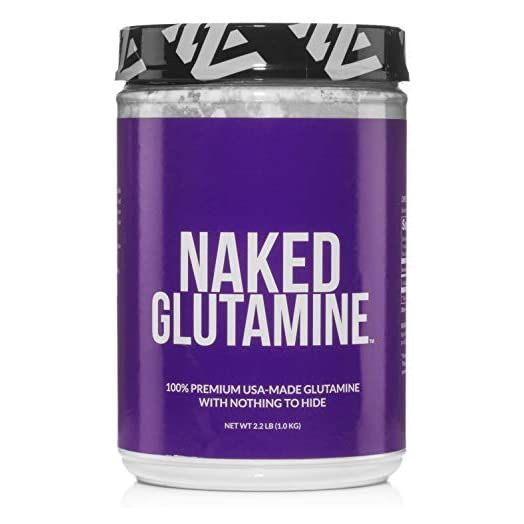 NAKED nutrition Pure L-Glutamine, 200 Servings, 1,000g, 2.2lb