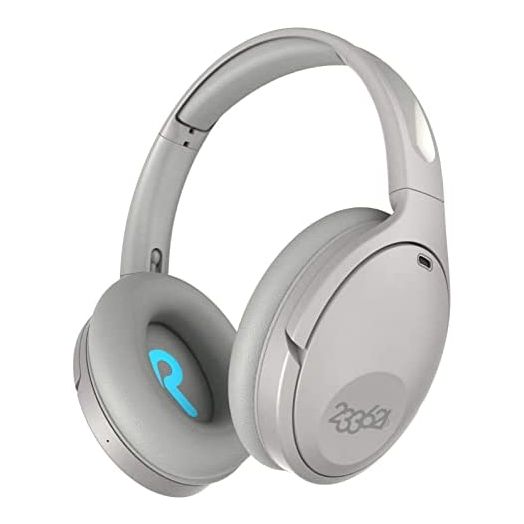 233621 Hush Active Noise Cancelling Headphones with Microphone [100 Hrs Playtime] Wireless Over Ear ANC Headphones Wireless Bluetooth Headphones with Custom App for Travel, Home Office(Cozmo)