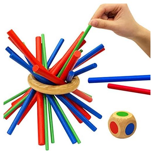 Figetget Wooden Stick Balance & Patience Family Board Games
