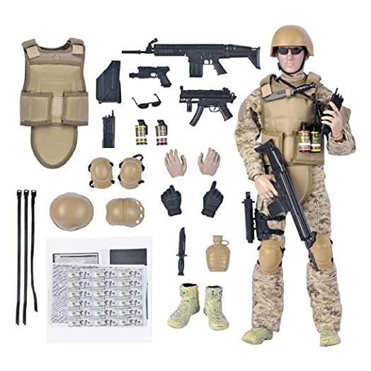7Buy 12in Special Forces Action Figures Soldiers Toys 1:6 Scale for Children Kids Boys Age 8 10 12 14