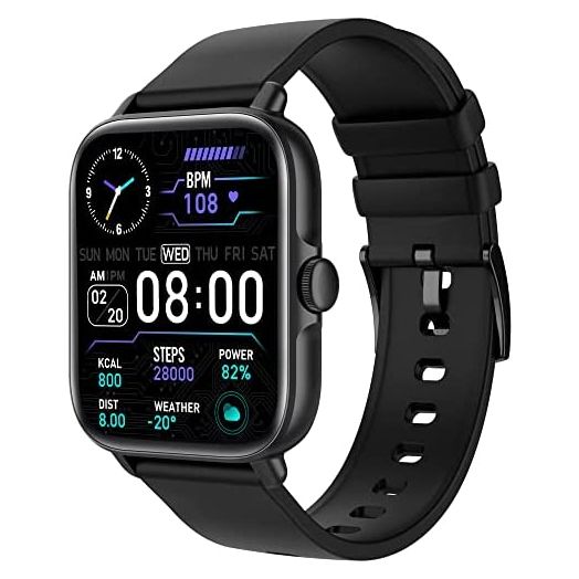 Smart Watch (Answer/Make Call), 1.7" Smartwatch Fitness Tracker for Android and iOS Phones with Heart Rate Sleep Tracking, 28 Sport Modes, Blood Oxygen, Ai Voice Control,Fitness Watch for Women Men