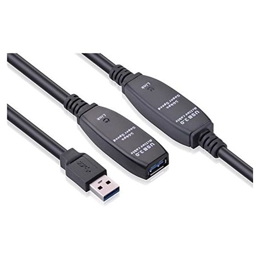 USB Extension Cable, TECHTOO 32 Feet (10 Meter) USB 3.0 Active Cable Repeater Cable Type A Male to A Female with Built-in Signal Booster Chips