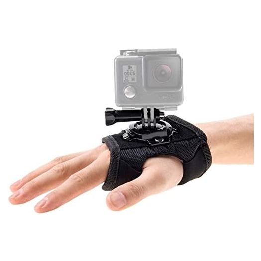 ParaPace 360 Degree Rotation Hand Strap Mount for GoPro Hero 10 9 8 7 6 5 Black Session,Hand Glove Wrist Strap Mount for AKASO Xiaoyi DJI OSMO Action Camera Accessories