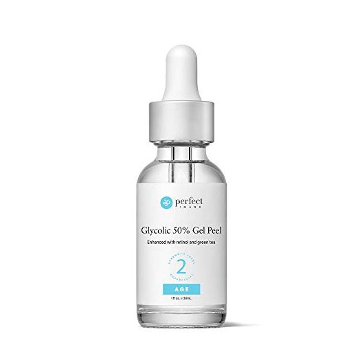 Glycolic Acid 50% Gel Peel - Enhanced with Retinol & Green Tea Extract (Professional Skin Peel)1 ounce