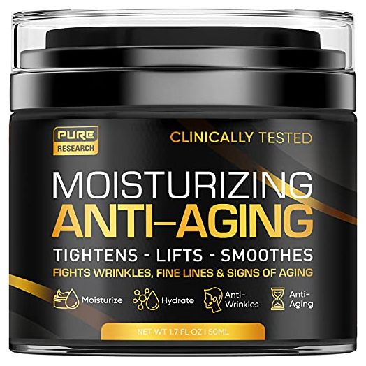 Men's Face Cream Moisturizer - Anti-Aging Cream For Men, Collagen, Retinol & Hyaluronic Acid - Day & Night - Facial Skin Care- Anti Wrinkle 1.7 oz