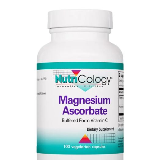 NutriCology Magnesium Ascorbate (Buffered Form Vitamin C) - 100 Vegetarian Capsules