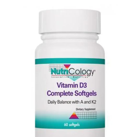 NutriCology Vitamin D3 Complete 2000 IU - 60 Softgels