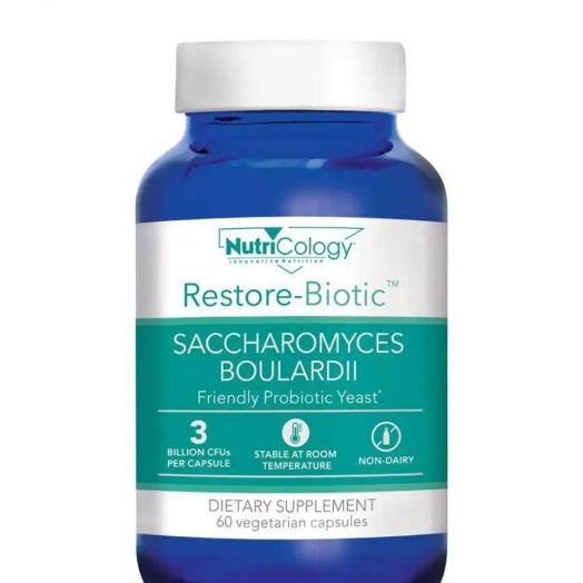 NutriCology Restore-Biotic Saccharomyces Boulardii - 120 Vegetarian Capsules