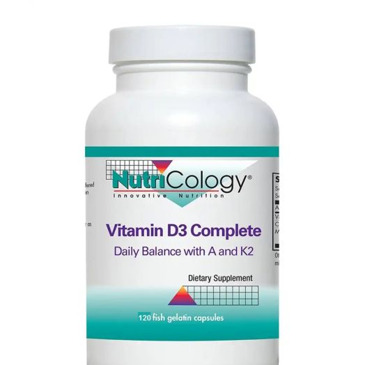 NutriCology Vitamin D3 Complete 2000 IU - 120 Fish Gelatin Capsules