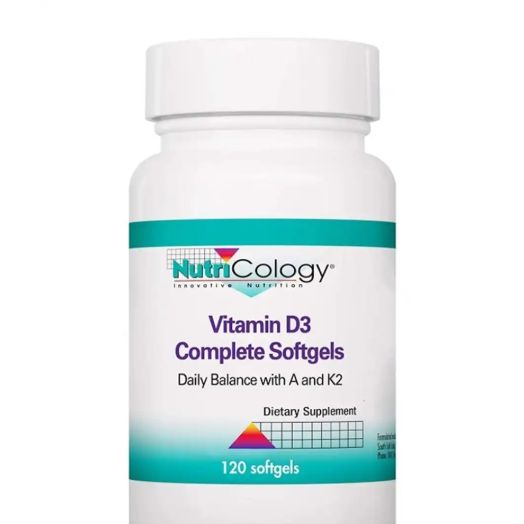 NutriCology Vitamin D3 Complete 2000 IU - 120 Softgels