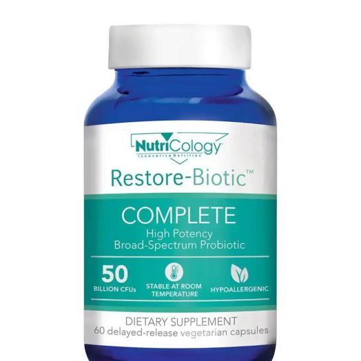 NutriCology Restore-Biotic Complete, 50 Billion CFU - 60 Delayed-Release Vegetarian Capsules