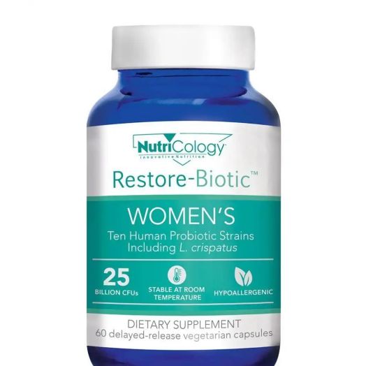 NutriCology Restore-Biotic Women's, 25 Billion CFUs - 60 Delayed-Release Vegetarian Capsules