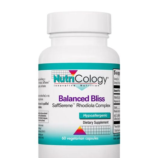 NutriCology Balanced Bliss (SaffSerene Rhodiola Complex) - 60 Vegetarian Capsules