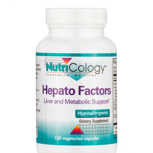 NutriCology Hepato Factors - 120 Vegetarian Capsules
