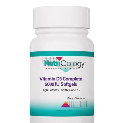 NutriCology Vitamin D3 Complete 5000 IU - 120 Softgels
