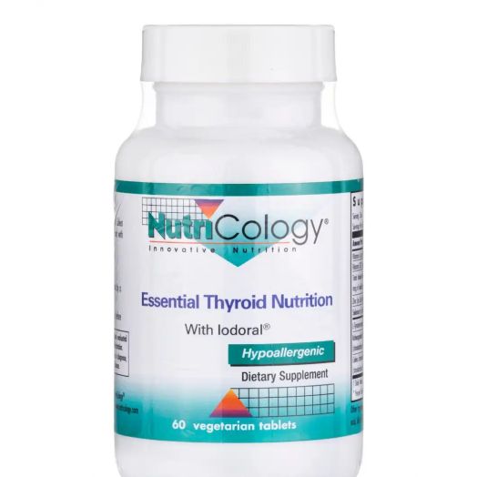 NutriCology Essential Thyroid Nutrition with Iodoral - 60 Vegetarian Tablets