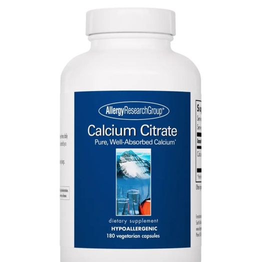 Allergy Research Group Calcium Citrate - 180 Vegetarian Capsules
