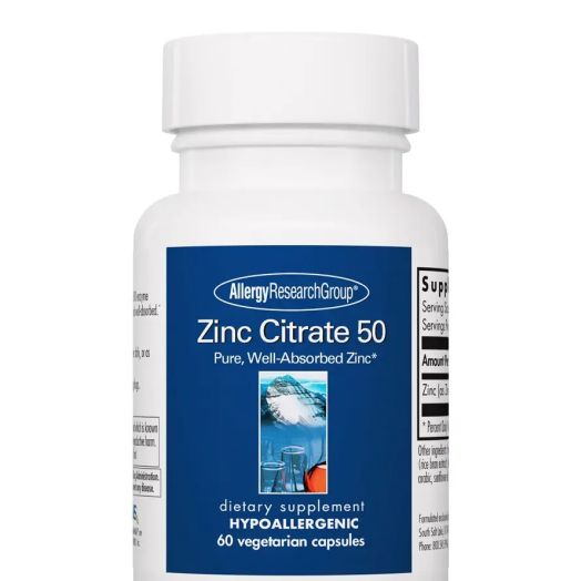 Allergy Research Group Zinc Citrate 50 mg - 60 Vegetarian Capsules
