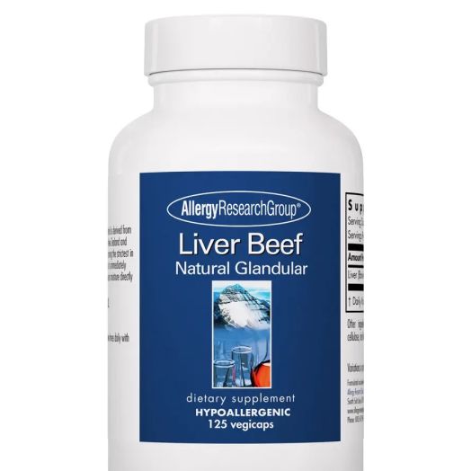 Allergy Research Group Liver Beef Natural Glandular - 125 Vegicaps