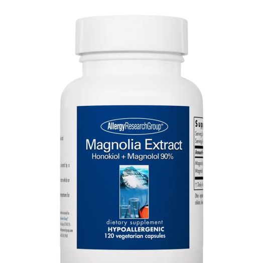 Allergy Research Group Magnolia Extract Honokiol + Magnolol 90% - 120 Vegetarian Capsules