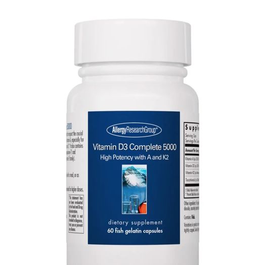 Allergy Research Group Vitamin D3 Complete 5000 IU - 60 Fish Gelatin Capsules