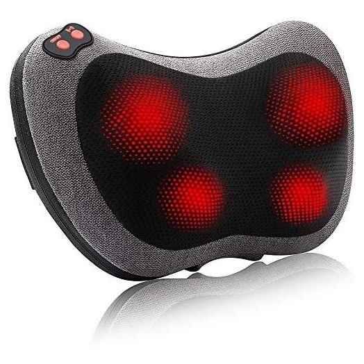 Papillon Back Massager with Heat,Shiatsu Back and Neck Massager with Deep Tissue Kneading,Electric Back Massage Pillow for Back,Neck,Shoulders,Legs,Foot,Body Muscle Pain Relief,Use at Home,Car,Office