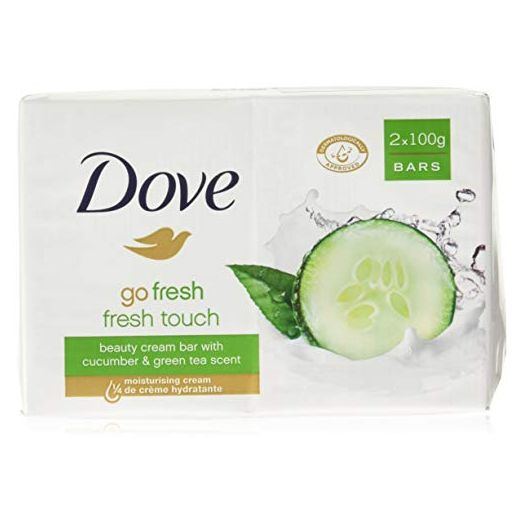 Dove Go Fresh Beauty Bar Soap, Cool Moisture-Fresh Touch, 100 G / 3.5 Oz (Pack of 12)