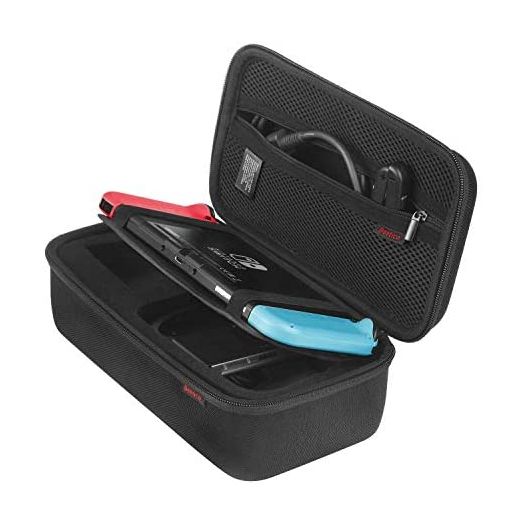Bestico Carrying Case for Nintendo Switch and Switch OLED Model, Protective Hard Shell Portable Travel Case Pouch for Nintendo Switch Console, AC Adapter, Joy-con Grip, Joy-con Strap and 10 Game Cards
