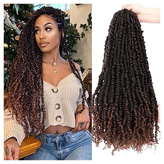 Pre Twisted Passion Twist Hair 24 inch Passion Twist Crochet Hair Pre Looped Bohemian (7 Pack, Pack of 7)