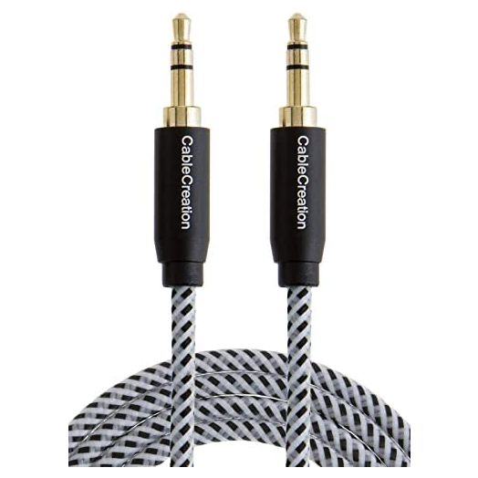 3.5mm Aux Cable, CableCreation 6ft Aux Cord, 3.5mm Male to Male Stereo Audio Cable [HiFi Sound, Nylon Braided] Compatible with Headphone, Smartphone, Home/Car Stereo, Speaker, Echo & More
