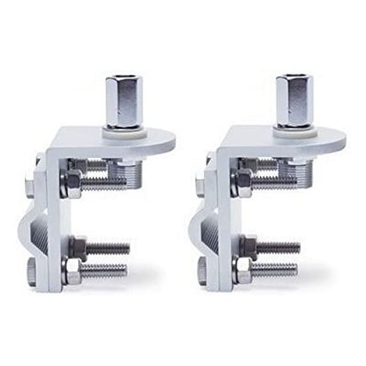 LOT OF (2) CB RADIO ANTENNA MIRROR MOUNTS 3 WAY SINGLE GROOVE WORKMAN RV1