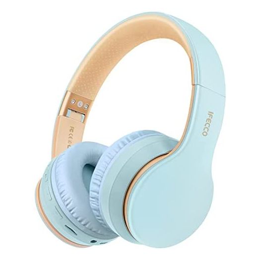 Over-Ear Wireless Bluetooth Headphones, IFECCO On-Ear Bluetooth Headphones/Headsets, Foldable QuietComfort Stereo Headset with Microphone, Soft Protein Earpads