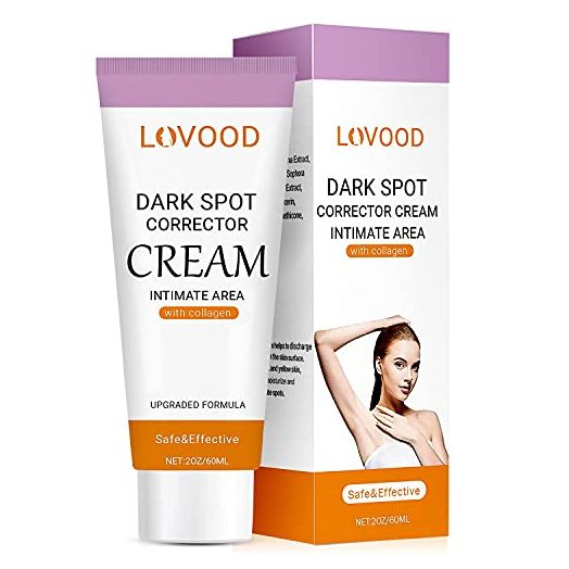 LOVOOD Dark Spot Corrector Cream - Underarm, Neck, Armpit, Knees, Elbows, Private Areas, Intimate Areas - Upgraded Formula, Instant Result 2 fl.oz