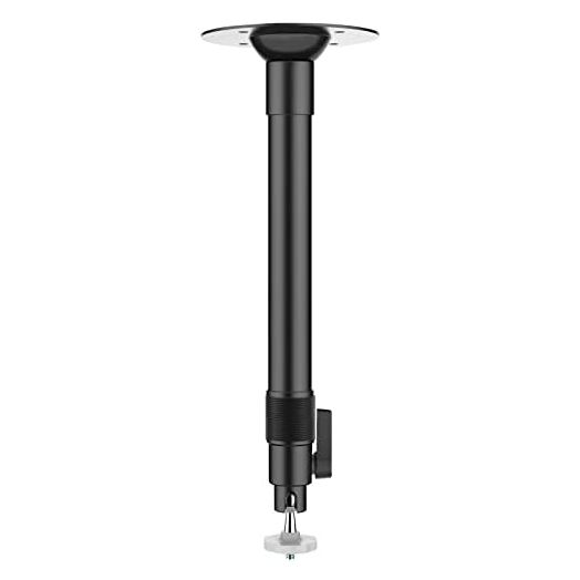 Tuimen Projector Mount, Projector Mount Drop Ceiling Extandable Length 11.8" - 18.89", Universal Projector Mount with Adjustable Projection Angle for DLP Projectors (Black)