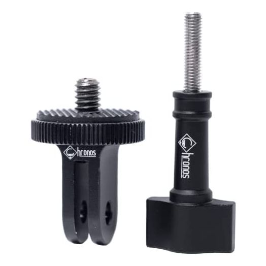 Chronos Camera Mount Adapter for GoPro Ecosystem - ¼-20 Conversion Adapter for for Go Pro Cameras, DJI Osmo Action, & Insta 360 One - Mount Your Camera to Any GoPro Mount Accessory or Attachments