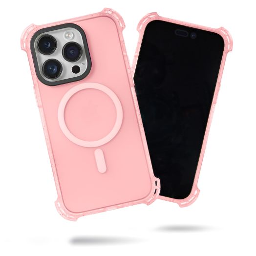 SteepLab Bubble Wrap Case for iPhone 14 Pro (6.1” Screen, 2022) - The Super Protective Case w/Air Corners and Compatible with MagSafe (Pink Cloud)
