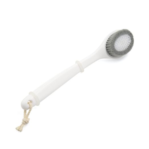 Unique Bargains 13.4" Back Body Extra Long Handle Bath Brush, White