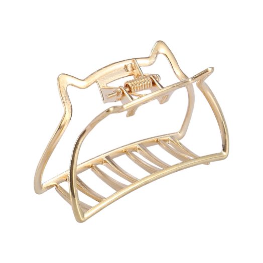2.7 Inch Metal Hair Claw Clips Gold Tone Claw for Women Beauty