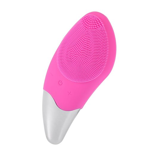 Manual Facial Cleansing Brush Soft Face Cleaning Waterproof for Women Men Red