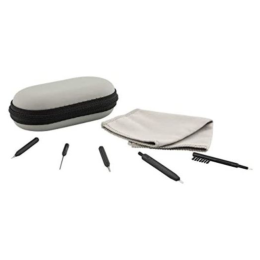 8 Piece Kit Hearing Aid Cleaning Tools and Earphone Earbuds Airpod Cleaner Kit, Includes Vent Cleaner, Steel Pick, Screw Driver